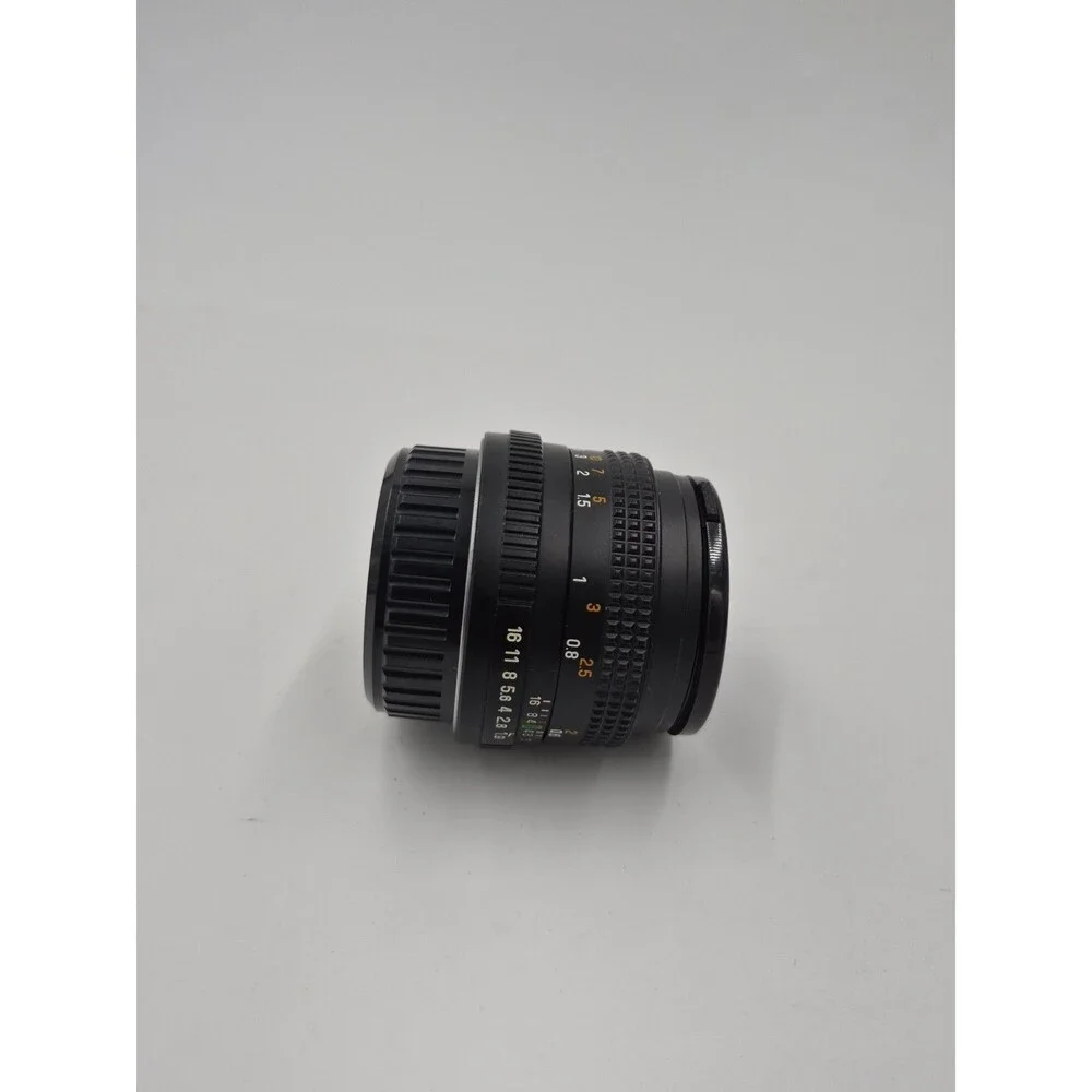 Chinon 50mm F/1.9 Auto Manual Focus Lens For Pentax K Mount With Case Vintage